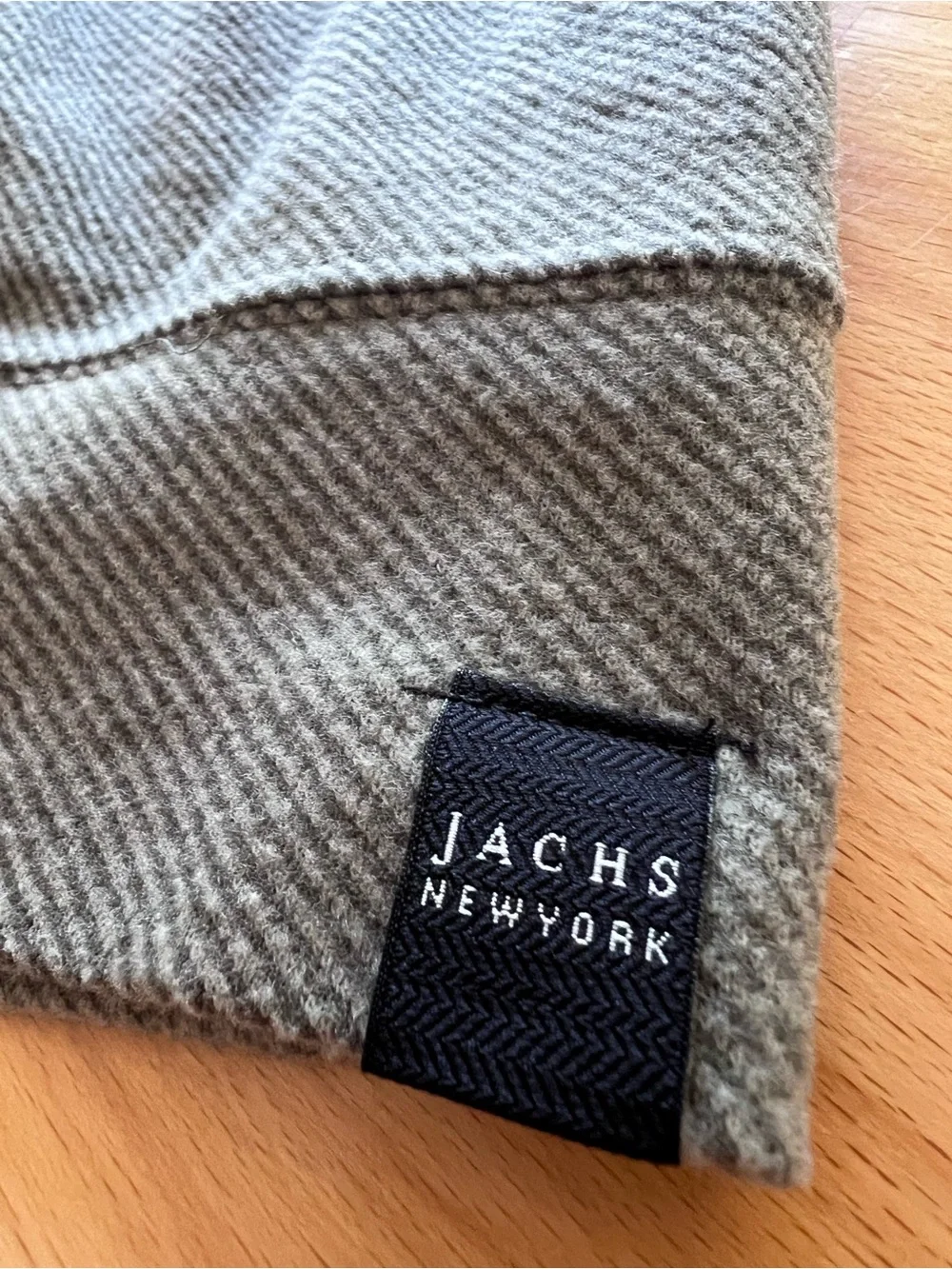 Jachs Men’s Slate Crewneck Hoodie in Heather Greenish Gray size S